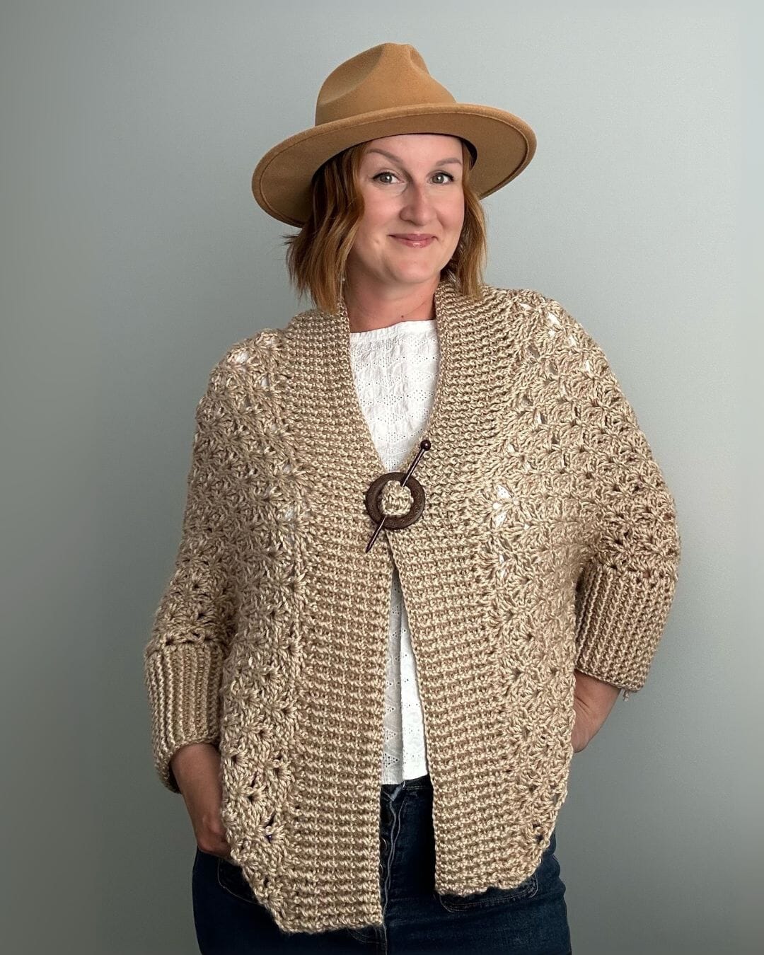 Free Crochet Pattern: Lotte Lace Shrug