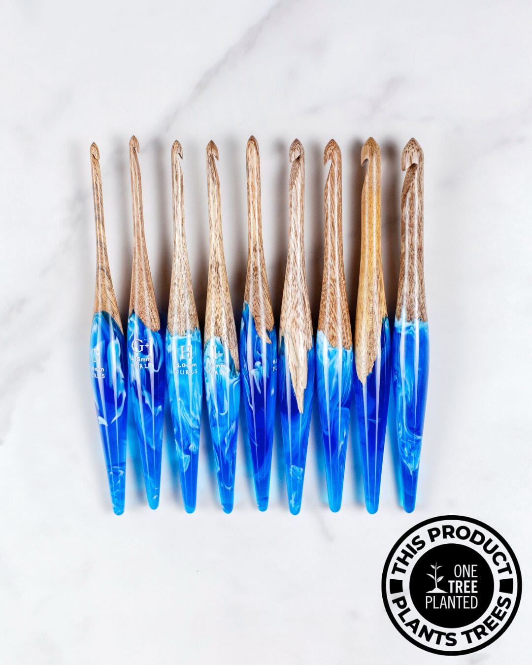Streamline® Fusion Crochet Hook in Mango + Blue Crochet Hooks FurlsCrochet 